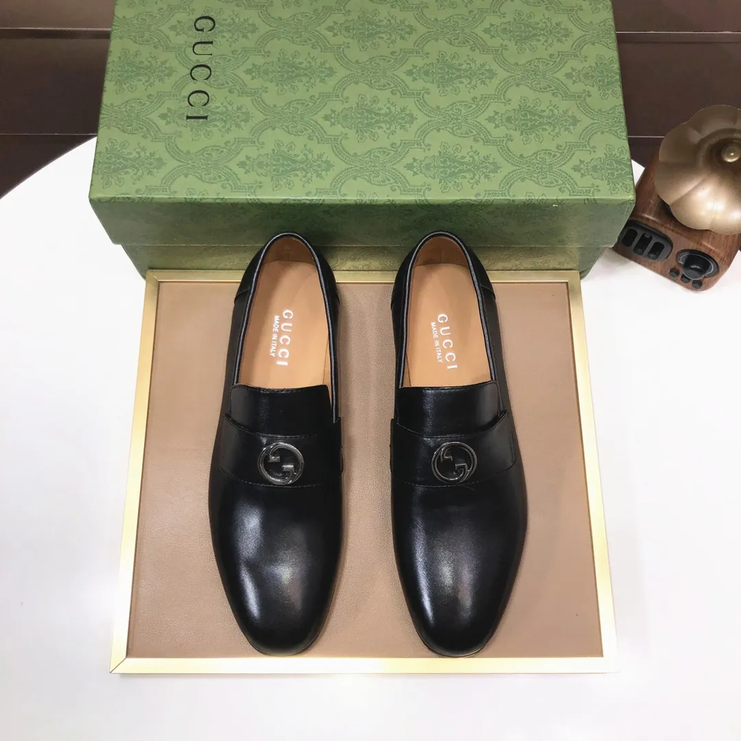 Men's shoes 💰580💰[GUCCI—Gucci] The latest high-end version of Gucci. Official website new model. Available at the same time at counters, the uppers are made of original cowhide imported from Italy/matched with the original special material splicing design concept; "highlight, high-end, grade, extravagance" and exquisite workmanship (original mesh fabric) sole: original factory special outsole size (38-45) (custom-made 45 non-returnable)